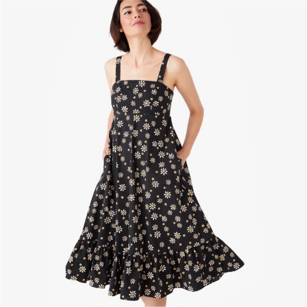 Kate Spade New York Daisy Dots Al Fresco Midi Dress M